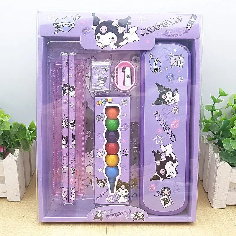 Kawaii Sanrios Stationery Set Cute Kuromi My Melody Cinnamoroll Cartoon Pencil Rubber Stationery Set for Children Gifts
Kawaii Sanrios Stationery Set Cute Kuromi My Melody Cinnamoroll Cartoon Pencil Rubber Stationery Set for Children Gifts
