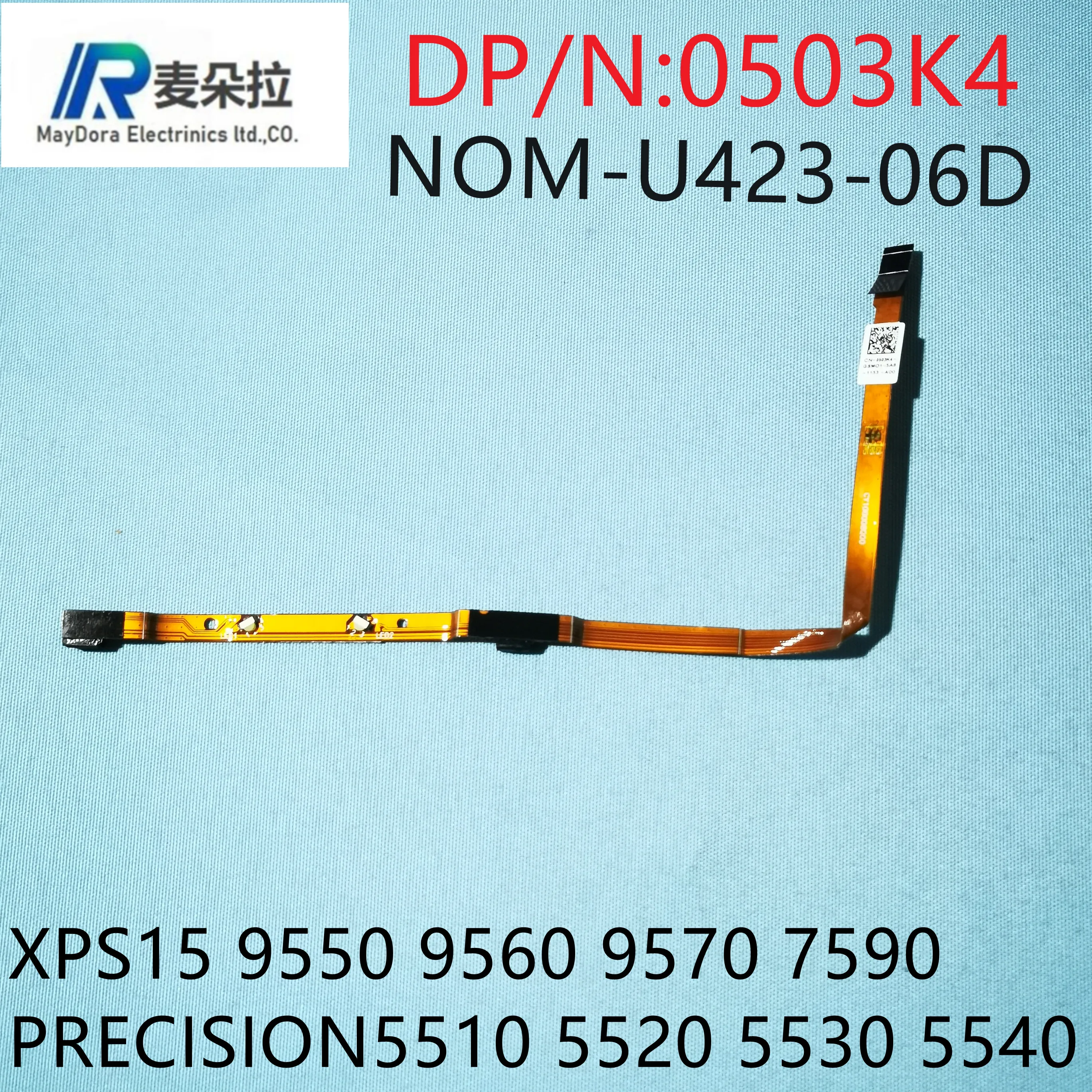 Laptop FFC Microphone board For DELL XPS15 9550 9560 9570 7590 PRECISION 5510 5520 5530 5540 P56G /w power LED 0503K4
Laptop FFC Microphone board For DELL XPS15 9550 9560 9570 7590 PRECISION 5510 5520 5530 5540 P56G /w power LED 0503K4