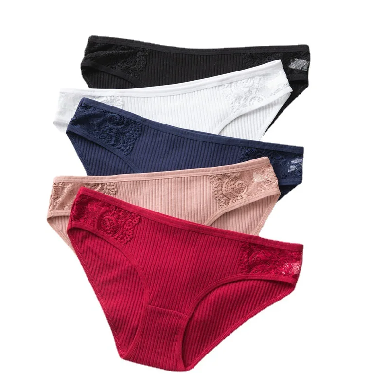 Solid Color Panties Women Comfort Cotton Underwear Sexy Lace Low-Rise Lingerie Femme Panty Breathable Seamless Underpants
Solid Color Panties Women Comfort Cotton Underwear Sexy Lace Low-Rise Lingerie Femme Panty Breathable Seamless Underpants