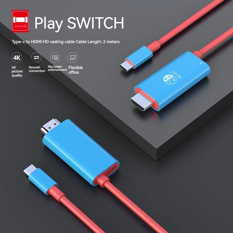 Portable Dock USB Type C to HDMI Conversion Cable for TV Docking Mode Nintendo Switch Steam Deck
Portable Dock USB Type C to HDMI Conversion Cable for TV Docking Mode Nintendo Switch Steam Deck