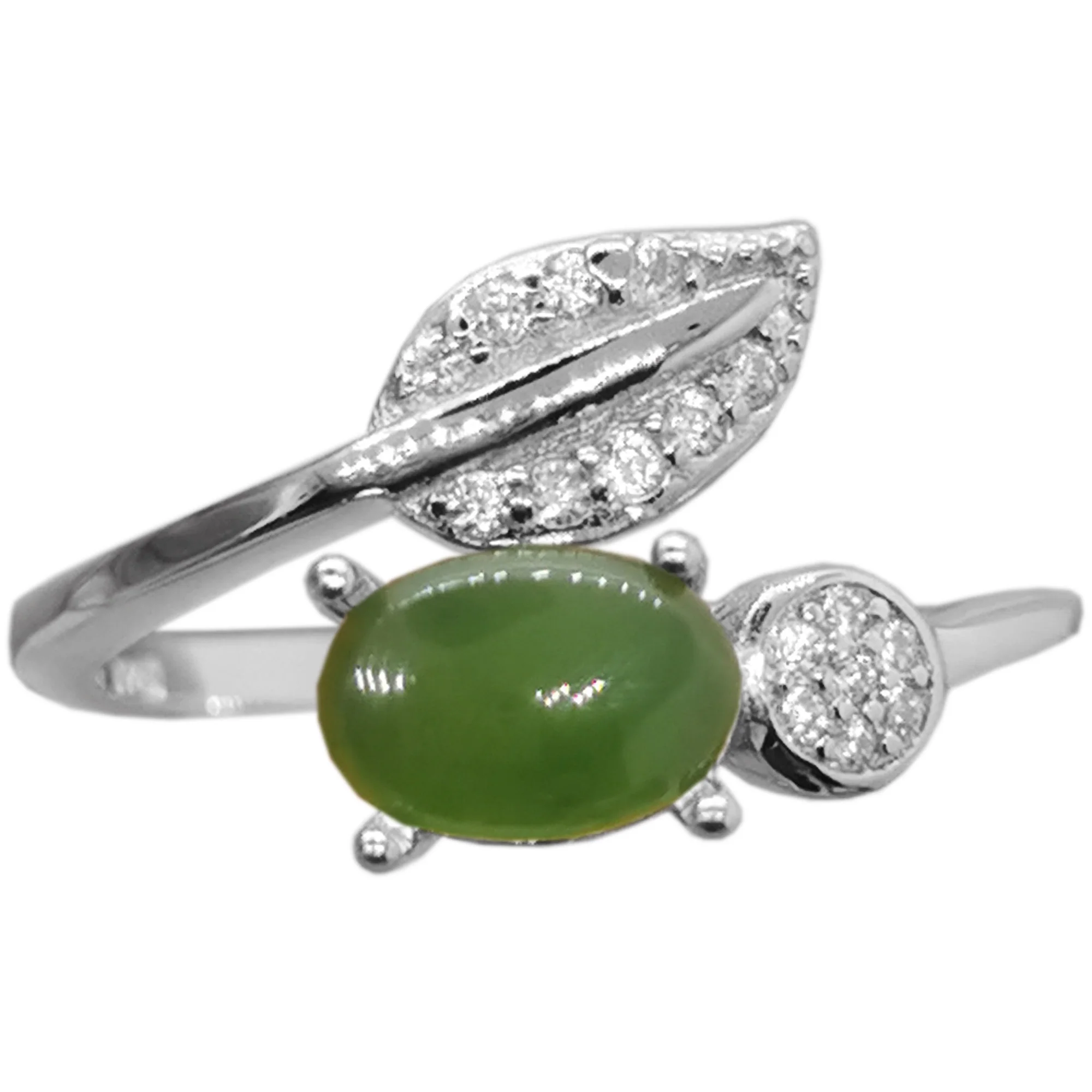 18K Gold Plating Green Jade Ring 5mm*7mm 0.7ct Natural Jade Silver Ring 925 Silver Gemstone Jewelry
18K Gold Plating Green Jade Ring 5mm*7mm 0.7ct Natural Jade Silver Ring 925 Silver Gemstone Jewelry