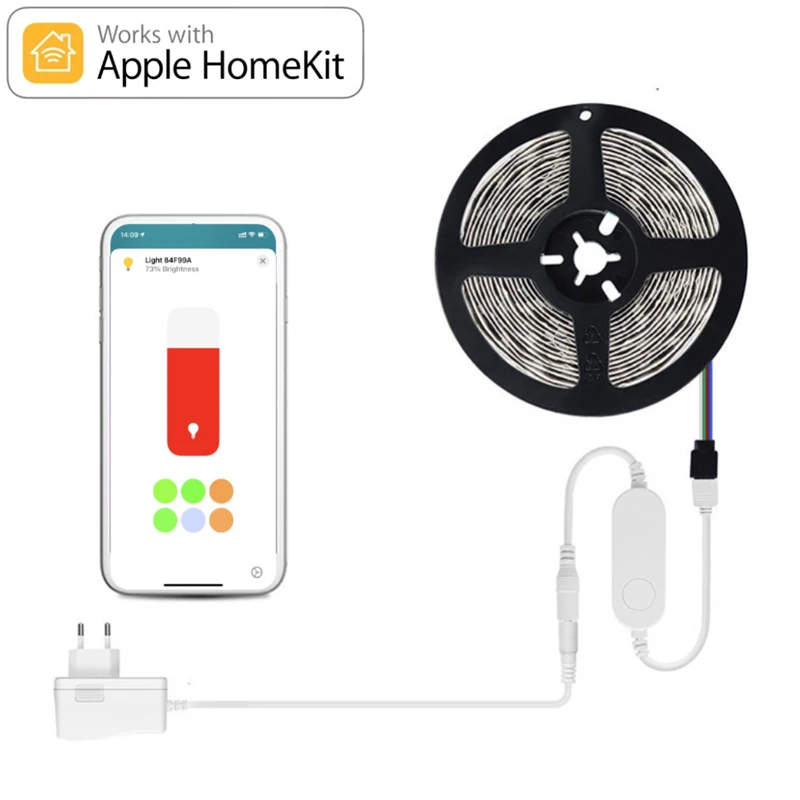 Для Apple Homekit Siri голосовые/Tuya Smart Life работа с Alexa ,Google Home WIFI RGB контроллер для светодиодной ленты умный дом
Для Apple Homekit Siri голосовые/Tuya Smart Life работа с Alexa ,Google Home WIFI RGB контроллер для светодиодной ленты умный дом