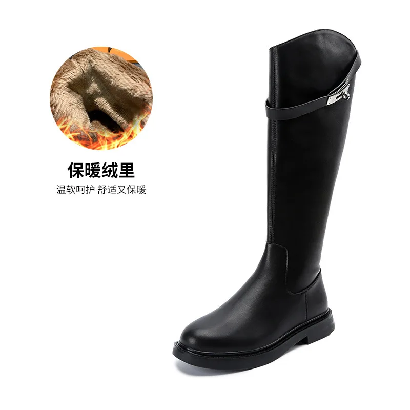 British Style Retro Side Zipper Western Cowboy Boots Belt Buckle Boots Large Size 41-43 Thick Bottom Boots Women
British Style Retro Side Zipper Western Cowboy Boots Belt Buckle Boots Large Size 41-43 Thick Bottom Boots Women
