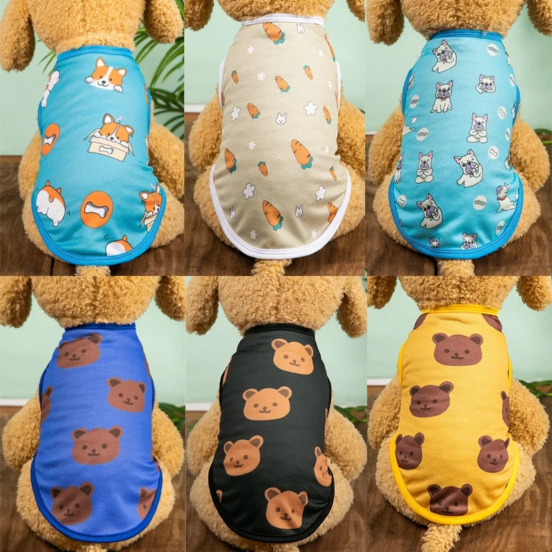 Summer New Pet Dog Clothes Thin Tank Top Bird Eye Print Teddy Pomeranian Cat Apparel
Summer New Pet Dog Clothes Thin Tank Top Bird Eye Print Teddy Pomeranian Cat Apparel