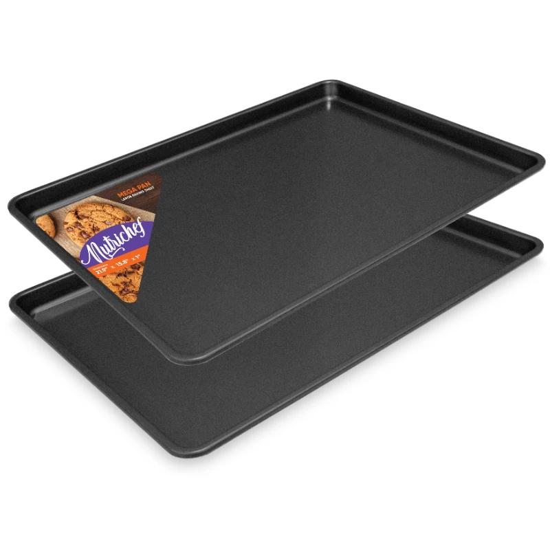 2 Pcs. Home Kitchen Bake Pans - Non-Stick Coated Layer Surface, Dishwasher Safe, PFOA, PFOS, PTFE Free
2 Pcs. Home Kitchen Bake Pans - Non-Stick Coated Layer Surface, Dishwasher Safe, PFOA, PFOS, PTFE Free