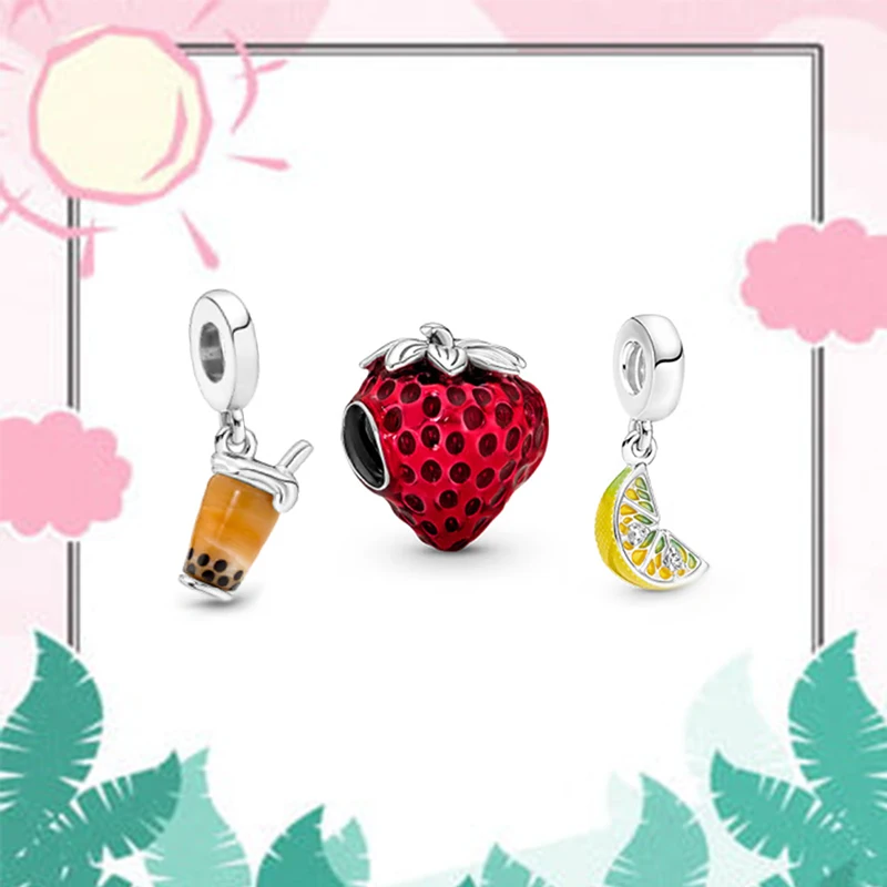 2022 Summer Series New 100% High Quality S925 Sterling Silver Strawberry Milk Tea Lemon Set Fashion Diy Cool Simple Combination
2022 Summer Series New 100% High Quality S925 Sterling Silver Strawberry Milk Tea Lemon Set Fashion Diy Cool Simple Combination