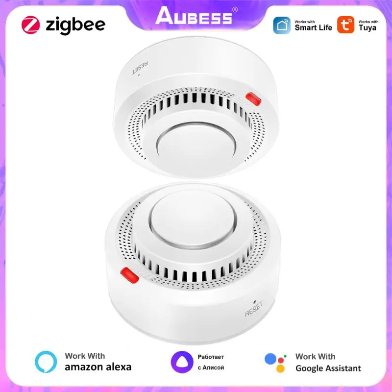 

Детектор дыма ZigBee/Wi-Fi для умного дома, система охранной сигнализации для умного дома, помощник Google Home
