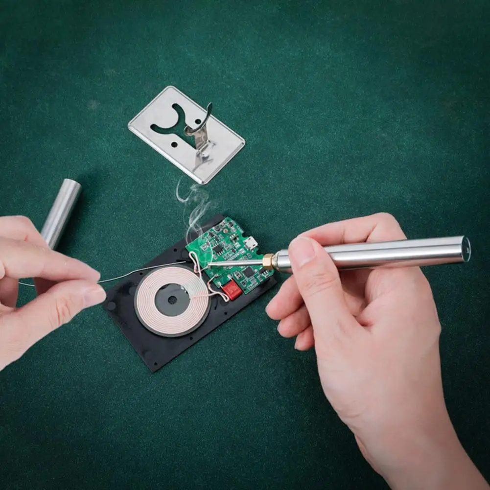 Mini Electric Soldering Iron Eco-Friendly Tip with Indicator Long Endurance Cordless Soldering Iron for Electric Welding
Mini Electric Soldering Iron Eco-Friendly Tip with Indicator Long Endurance Cordless Soldering Iron for Electric Welding