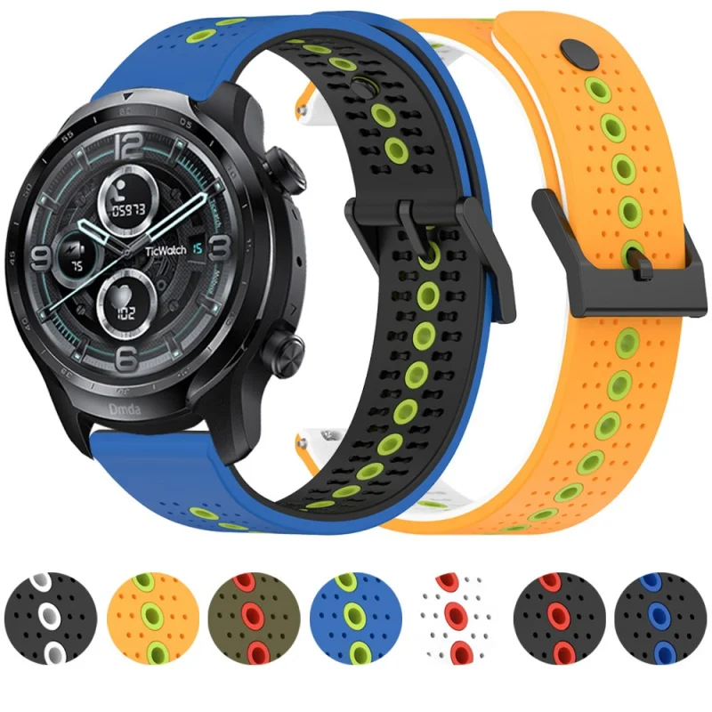 20mm 22mm Silicone Strap For TicWatch Band Pro 3 Ultra GPS /GTX/S2/E2/E3/GTH Bands Replacement Wrist Sports Watchbands Soft Belt
20mm 22mm Silicone Strap For TicWatch Band Pro 3 Ultra GPS /GTX/S2/E2/E3/GTH Bands Replacement Wrist Sports Watchbands Soft Belt