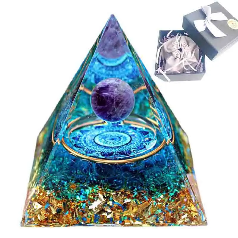 6 см аметист кристаллы Orgonite Пирамида Orgone энергия голубое стекло дробленое камень, реики чакра мультипликатор медитация счастливый камень
6 см аметист кристаллы Orgonite Пирамида Orgone энергия голубое стекло дробленое камень, реики чакра мультипликатор медитация счастливый камень
