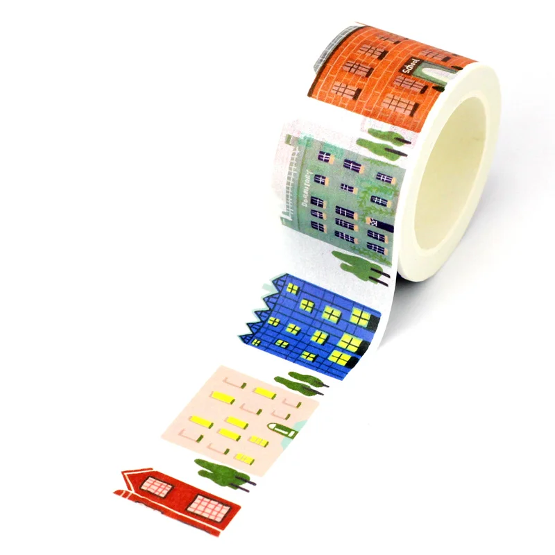 NEW 1PC Decorative Cute Colorful 30mm Wide House Japanese Paper Wide Washi Tape Journaling Adhesive Masking Tape Papeleria
NEW 1PC Decorative Cute Colorful 30mm Wide House Japanese Paper Wide Washi Tape Journaling Adhesive Masking Tape Papeleria