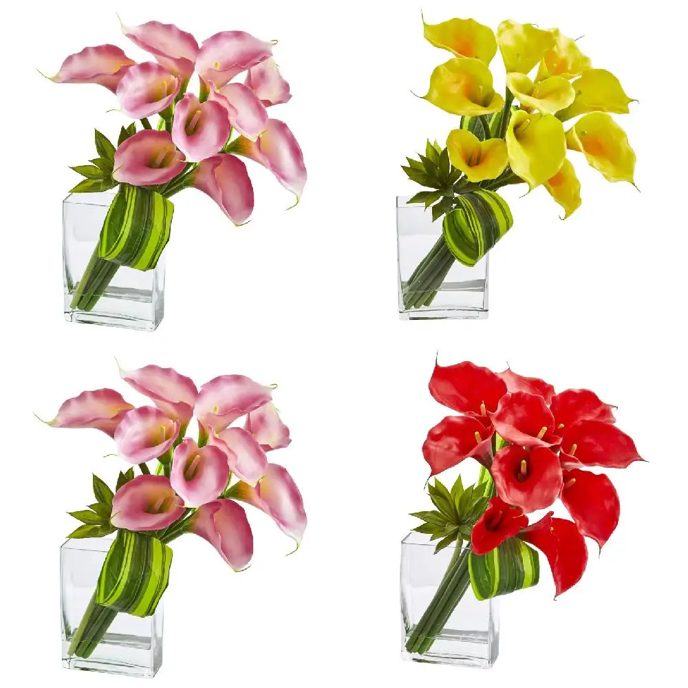 in Elegant Vase - Decorative Beautiful Fresh Faux Silk Plants Flowers Home Decor Beautiful Fresh Artificial Calla Lily & Succule
in Elegant Vase - Decorative Beautiful Fresh Faux Silk Plants Flowers Home Decor Beautiful Fresh Artificial Calla Lily & Succule