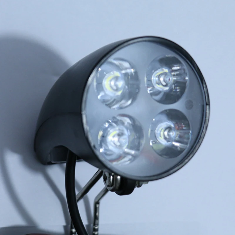 Sports Headlight Attachment 36 48V Scooter Lamp Electric Bicycle 4 LED Front Horn Plastic Support Wire E Bike Light
Sports Headlight Attachment 36 48V Scooter Lamp Electric Bicycle 4 LED Front Horn Plastic Support Wire E Bike Light