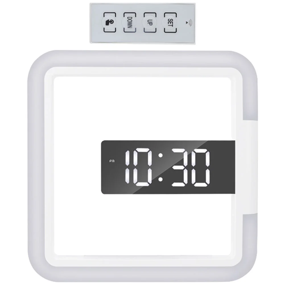 Square Wall Clock Home Creative Temperature Gauge Digital Clock Led Mirror Wall Clock
Square Wall Clock Home Creative Temperature Gauge Digital Clock Led Mirror Wall Clock
