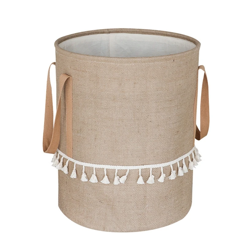 Foldable Braided Jute Cloth Laundry Basket Cotton Linen Dirty Clothes Storage Basket Kids Toys Sundries Organizer
Foldable Braided Jute Cloth Laundry Basket Cotton Linen Dirty Clothes Storage Basket Kids Toys Sundries Organizer
