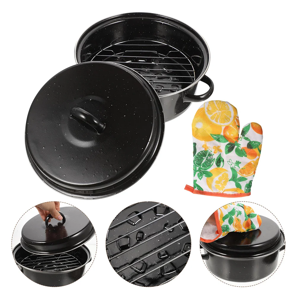 Roasting Pan Roaster Pot Turkey Multi Function Baking Daily Use Cooking Kitchen Supplies Convenient
Roasting Pan Roaster Pot Turkey Multi Function Baking Daily Use Cooking Kitchen Supplies Convenient