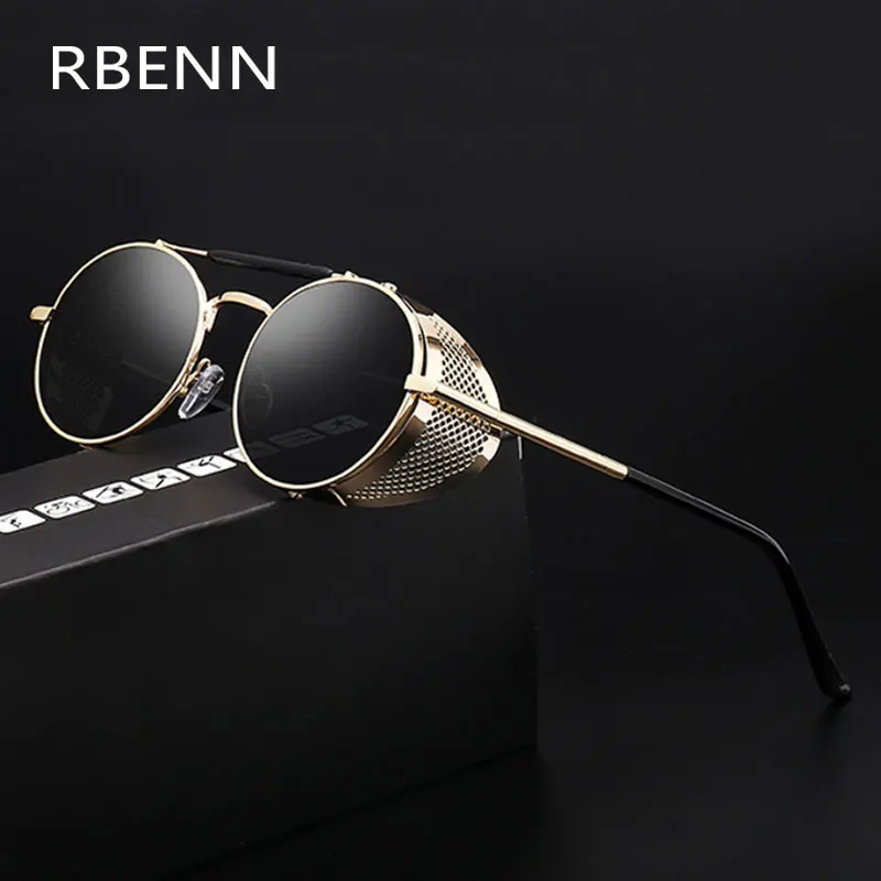 RBENN NEW Round Steampunk Sunglasses Men Women Fashion Metal Glasses Brand Design Vintage Sun Glasses Oculos De Sol Shades UV400
RBENN NEW Round Steampunk Sunglasses Men Women Fashion Metal Glasses Brand Design Vintage Sun Glasses Oculos De Sol Shades UV400