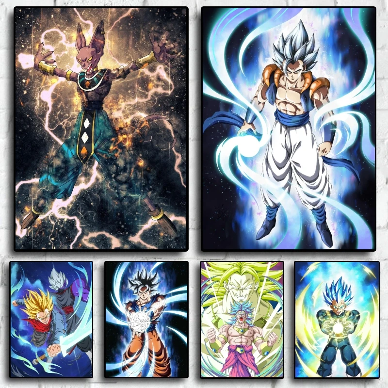 Аниме Dragon Ball Super Saiya Gogeta Beerus Картина на холсте настенные художественные наклейки подходит для гостиной Хэллоуин украшение
Аниме Dragon Ball Super Saiya Gogeta Beerus Картина на холсте настенные художественные наклейки подходит для гостиной Хэллоуин украшение