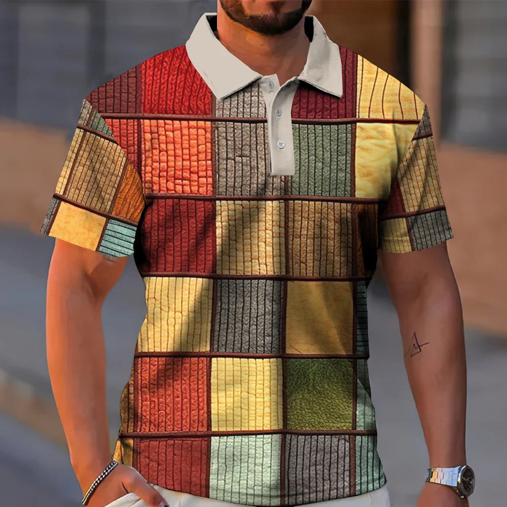 2023 Men's Polo Shirt 3D Spliced Checker Print T-shirts Street Cool Top T-shirt Fashion Men's Clothing Daily Casual Short Sleeve
2023 Men's Polo Shirt 3D Spliced Checker Print T-shirts Street Cool Top T-shirt Fashion Men's Clothing Daily Casual Short Sleeve