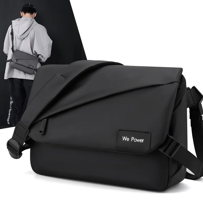 New men's simple messenger bag fashion one shoulder men's bag large capacity anti splash postman bag business briefcase
New men's simple messenger bag fashion one shoulder men's bag large capacity anti splash postman bag business briefcase