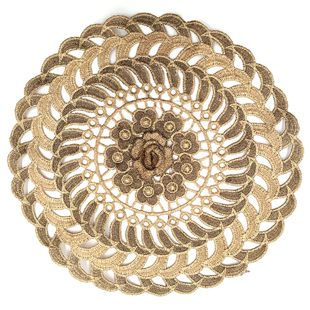 Cover Table Mat Dinnerware Mat Embroidered Round Table Cloth 1pcs Retro Lace Placemat Table Decoration Tableware Pad Tablecloths
Cover Table Mat Dinnerware Mat Embroidered Round Table Cloth 1pcs Retro Lace Placemat Table Decoration Tableware Pad Tablecloths