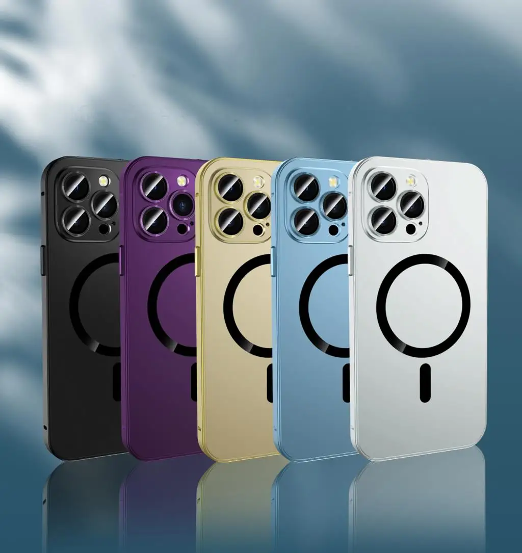 Luxury Aluminium Alloy Metal Frame Magsafe Phone Case for Iphone 14 13 12Pro Max High Quality for Magnetic Wireless Charging
Luxury Aluminium Alloy Metal Frame Magsafe Phone Case for Iphone 14 13 12Pro Max High Quality for Magnetic Wireless Charging