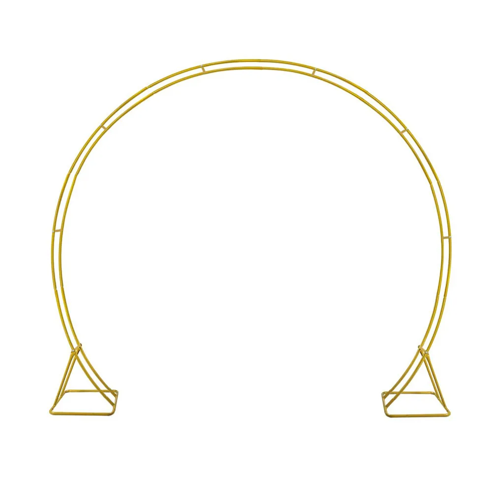 New 7.2Ft 2.2m Gold Metal Round Balloon Arch Garden Pavilion Wedding Birthday Party Decoration Double Tube Background Bracket 
New 7.2Ft 2.2m Gold Metal Round Balloon Arch Garden Pavilion Wedding Birthday Party Decoration Double Tube Background Bracket