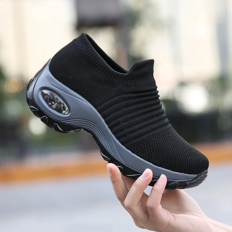 2022 Spring Women Sneakers Shoes Flat Slip on Platform Sneakers for Women Black Breathable Mesh Sock Sneakers Shoes
2022 Spring Women Sneakers Shoes Flat Slip on Platform Sneakers for Women Black Breathable Mesh Sock Sneakers Shoes