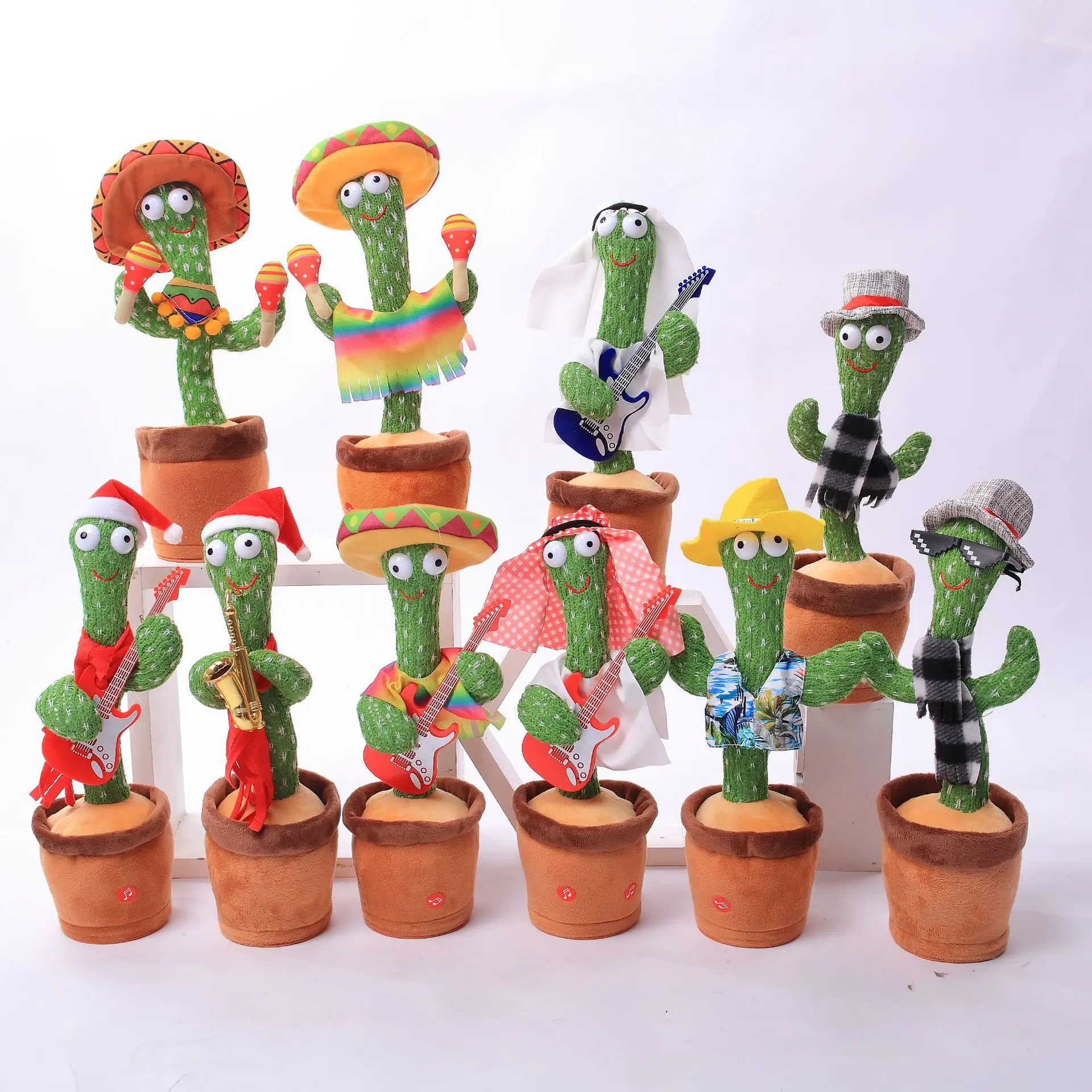 Dancing Cactus Repeat Talking Toy Electronic Plush Toys Can Sing Record Lighten Battery Early Education Funny Gift
Dancing Cactus Repeat Talking Toy Electronic Plush Toys Can Sing Record Lighten Battery Early Education Funny Gift
