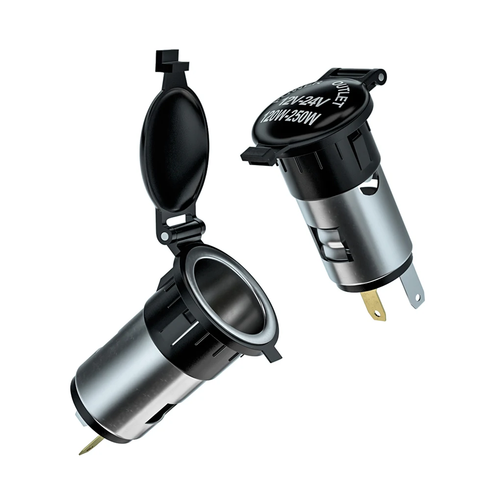 12-24v Lighter Socket Plug Auto Parts Metal Mobile Phone Charger Power Socket With 2*Connector Wire 60cm Black
12-24v Lighter Socket Plug Auto Parts Metal Mobile Phone Charger Power Socket With 2*Connector Wire 60cm Black