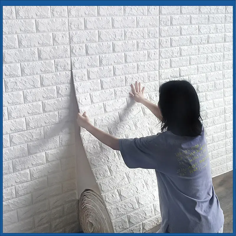 Самоклеящиеся обои с имитацией кирпича, 10 м 
Самоклеящиеся обои с имитацией кирпича, 10 м