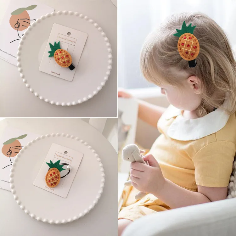10pcs Felt Pineapple Hairpins Hair Ties Glitter Fruits Barrettes Elastic Hair Bands Princess Headwear Boutique Hair Accessories
10pcs Felt Pineapple Hairpins Hair Ties Glitter Fruits Barrettes Elastic Hair Bands Princess Headwear Boutique Hair Accessories
