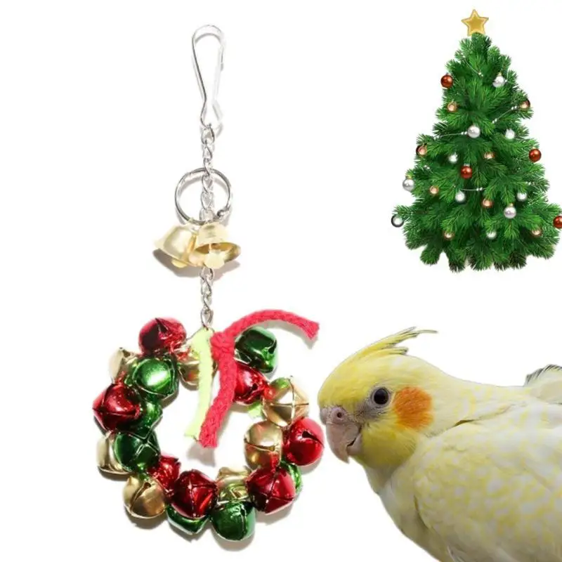 Bird Toys Parrot Bell Decorative Iron Christmas Theme Bird Toys For Parrots Bird Colorful Chewing Toys For Budgie Parrot
Bird Toys Parrot Bell Decorative Iron Christmas Theme Bird Toys For Parrots Bird Colorful Chewing Toys For Budgie Parrot