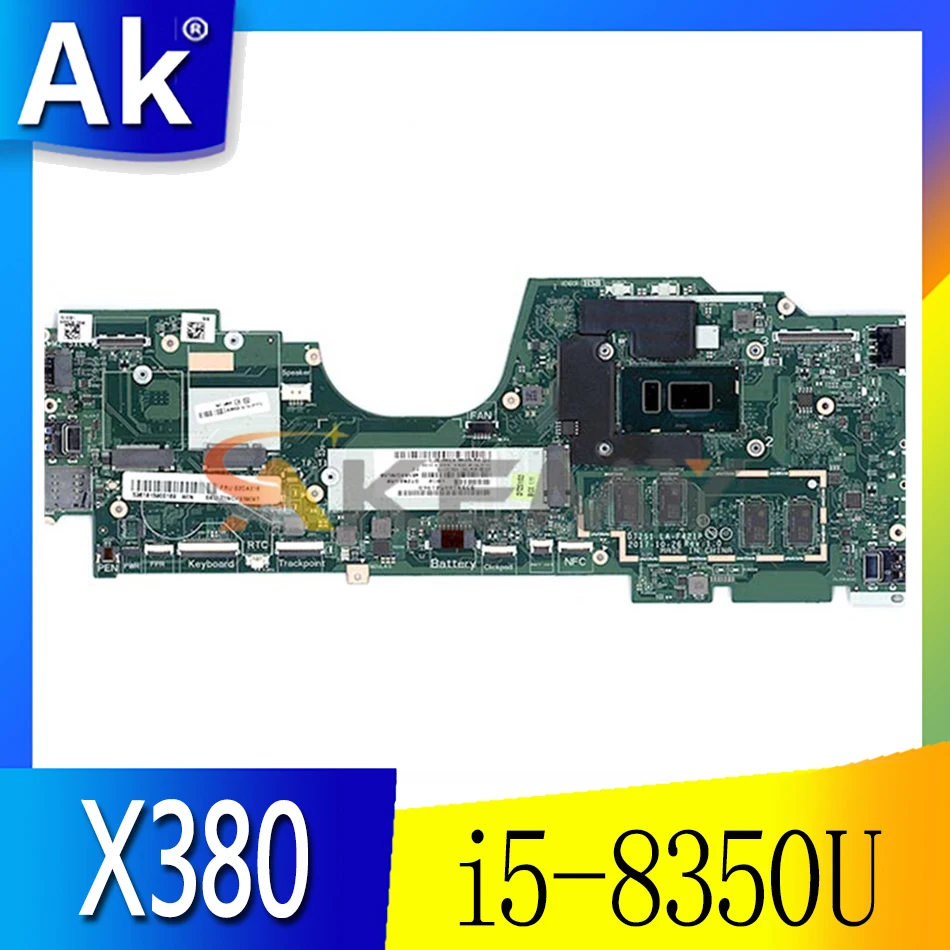 For Lenovo Thinkpad Yoga X380 Laptop motherboard LA-F421P With CPU i5-8350U 16G RAM FRU 5B20X01205
For Lenovo Thinkpad Yoga X380 Laptop motherboard LA-F421P With CPU i5-8350U 16G RAM FRU 5B20X01205