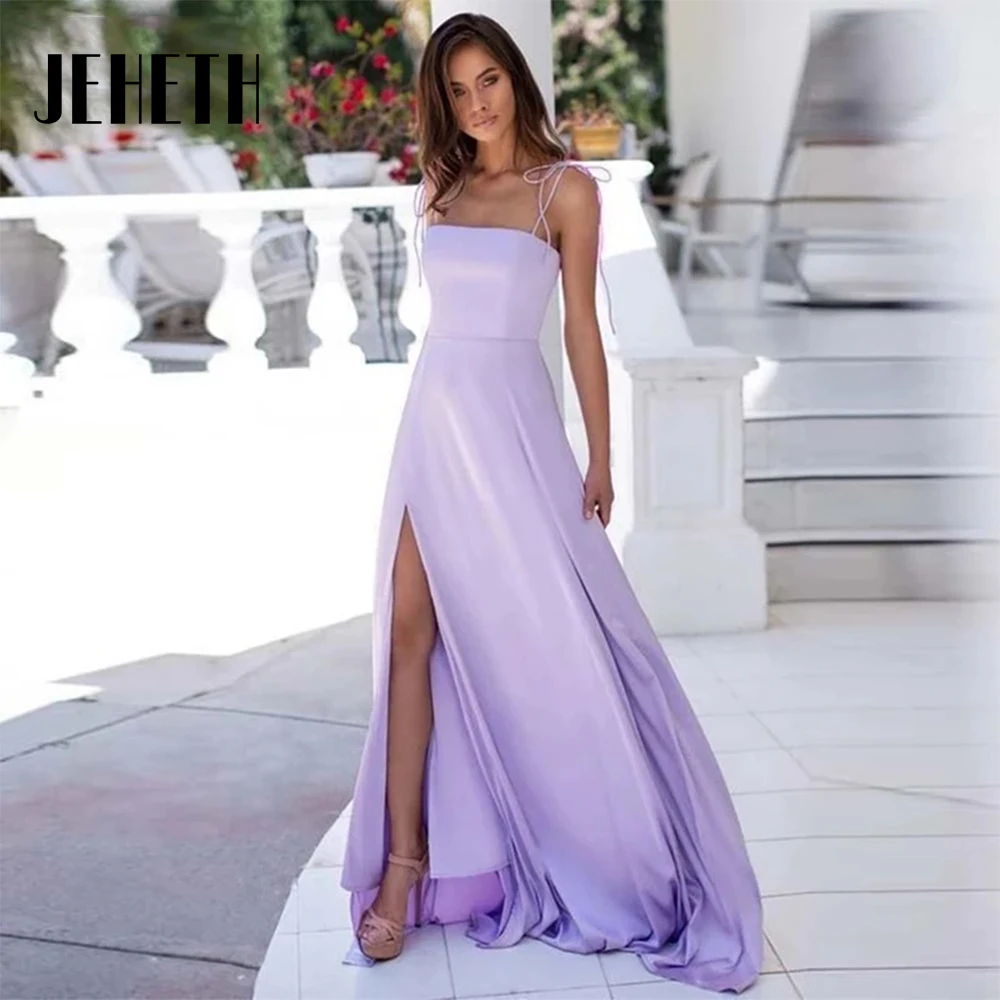 A-Line Satin Evening Dress 2022 Elegant Spaghetti Straps Robe De Soirée Side Split Formal Prom Party Gowns Zipper Custom Made
A-Line Satin Evening Dress 2022 Elegant Spaghetti Straps Robe De Soirée Side Split Formal Prom Party Gowns Zipper Custom Made