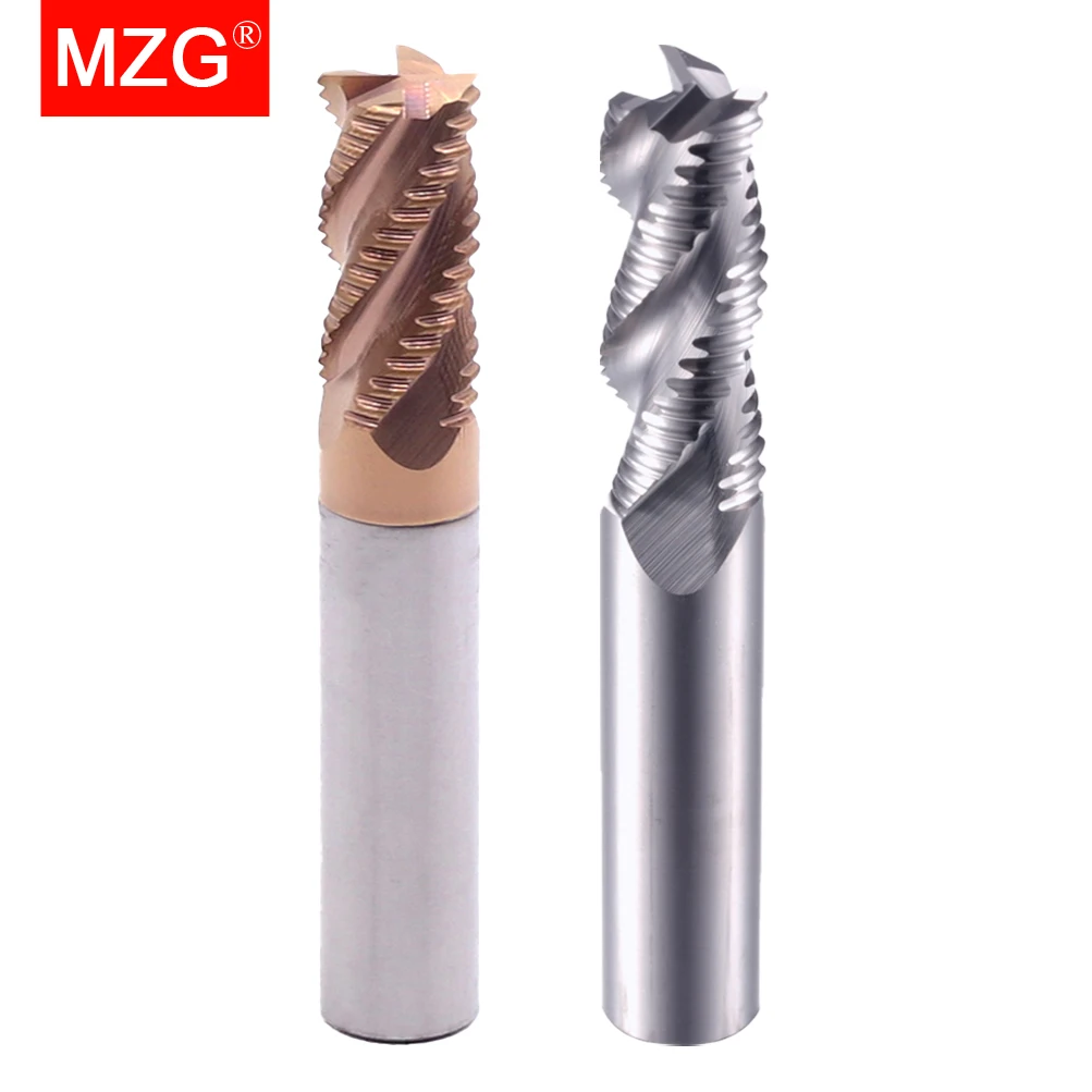 MZG Cutting Rough End Milling 4 Flute 4mm 5mm 6mm 8mm 12mm Carbide Tool Tungsten Steel Aluminum Brass Stainless Steel Cutter
MZG Cutting Rough End Milling 4 Flute 4mm 5mm 6mm 8mm 12mm Carbide Tool Tungsten Steel Aluminum Brass Stainless Steel Cutter