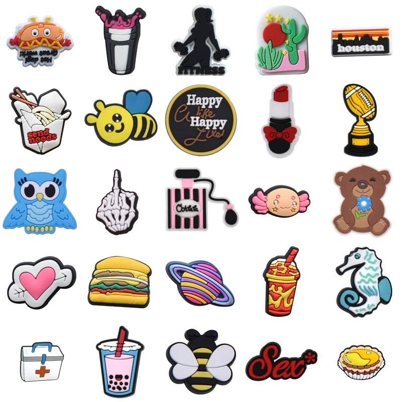 Hot Summer Shoe Charms Kids Decorations Designer Pins Jeans for Croc Charm Shoes Accessories for Crocs Charms Women Xmas Gifts
Hot Summer Shoe Charms Kids Decorations Designer Pins Jeans for Croc Charm Shoes Accessories for Crocs Charms Women Xmas Gifts