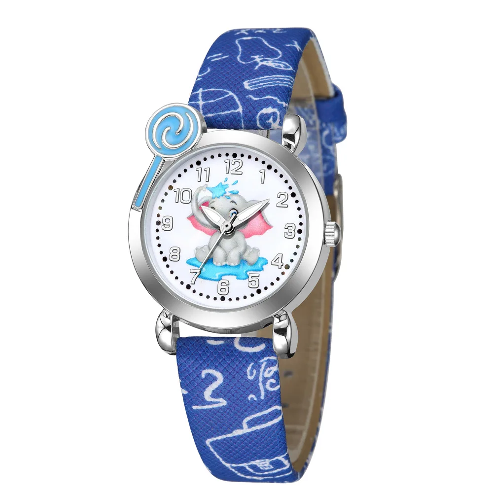 Casual Sports Kawaii Kids Watch Cute Cartoon Elephant Blue Leather Strap Arabic Digital Quartz Wrist Watches children's Relogio
Casual Sports Kawaii Kids Watch Cute Cartoon Elephant Blue Leather Strap Arabic Digital Quartz Wrist Watches children's Relogio