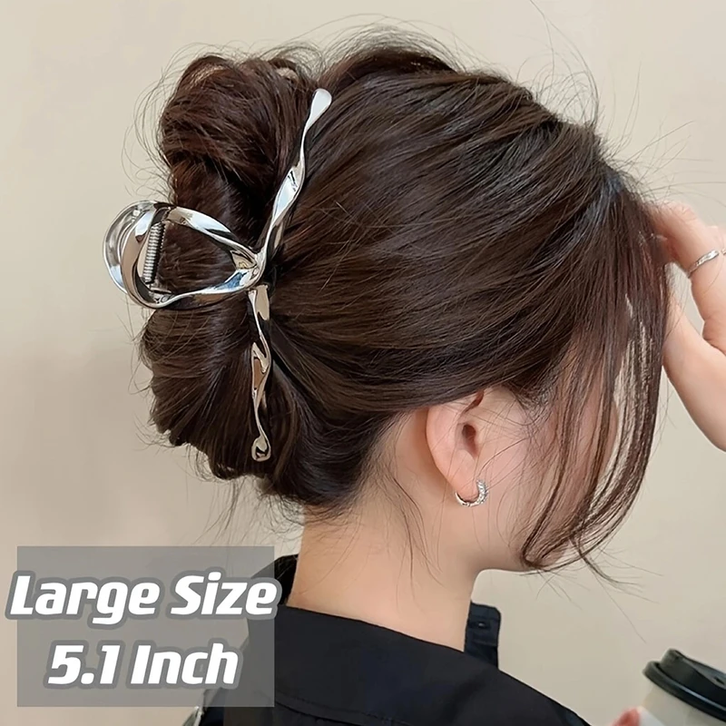 Fashion Metal Geometric Hair Claw Crab Clips Women Korean Y2k Girls Ponytail Hairpins Barrettes Clip Claws New Hair Accessories
Fashion Metal Geometric Hair Claw Crab Clips Women Korean Y2k Girls Ponytail Hairpins Barrettes Clip Claws New Hair Accessories