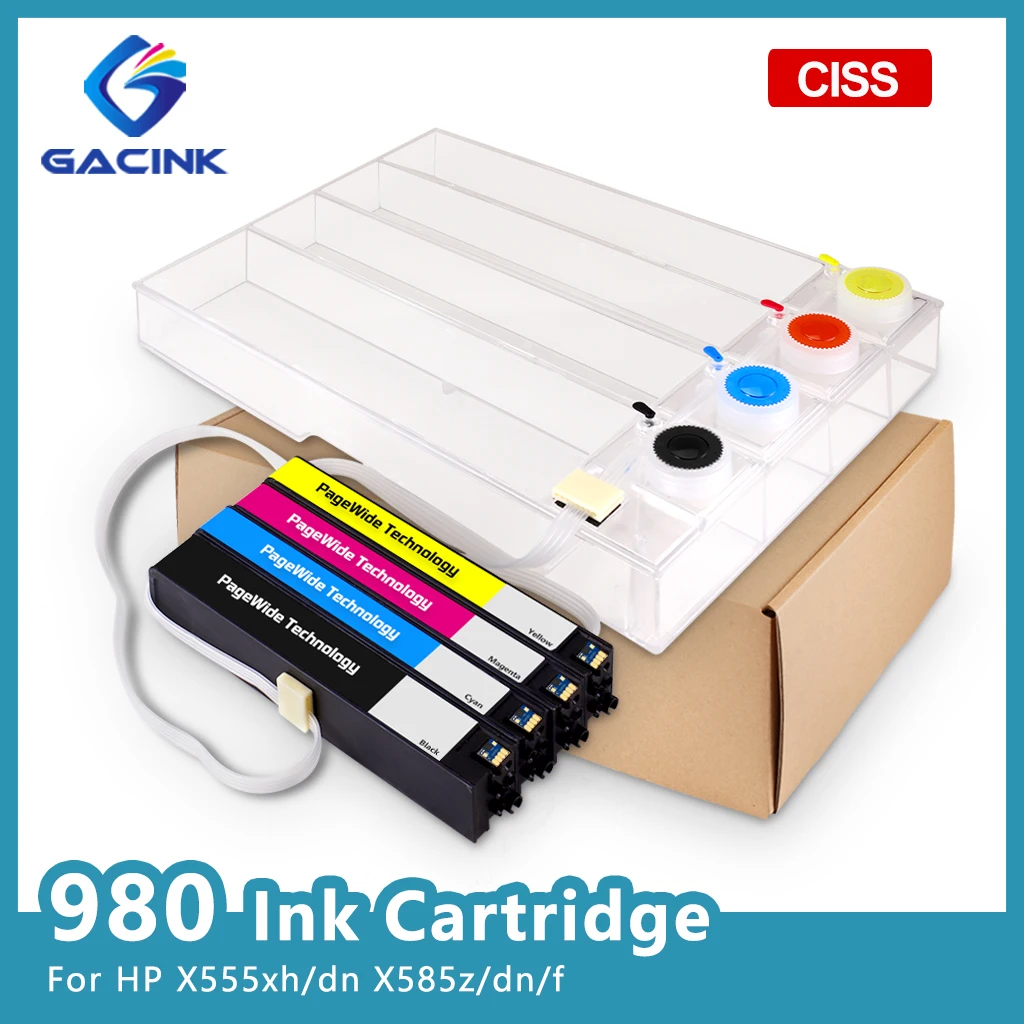 CISS For HP 980 Empty Ink Cartridge With ARC Chip Permanent Chip For HP Officejet Enterprise X555xh/dn Color Flow X585z/dn/f
CISS For HP 980 Empty Ink Cartridge With ARC Chip Permanent Chip For HP Officejet Enterprise X555xh/dn Color Flow X585z/dn/f