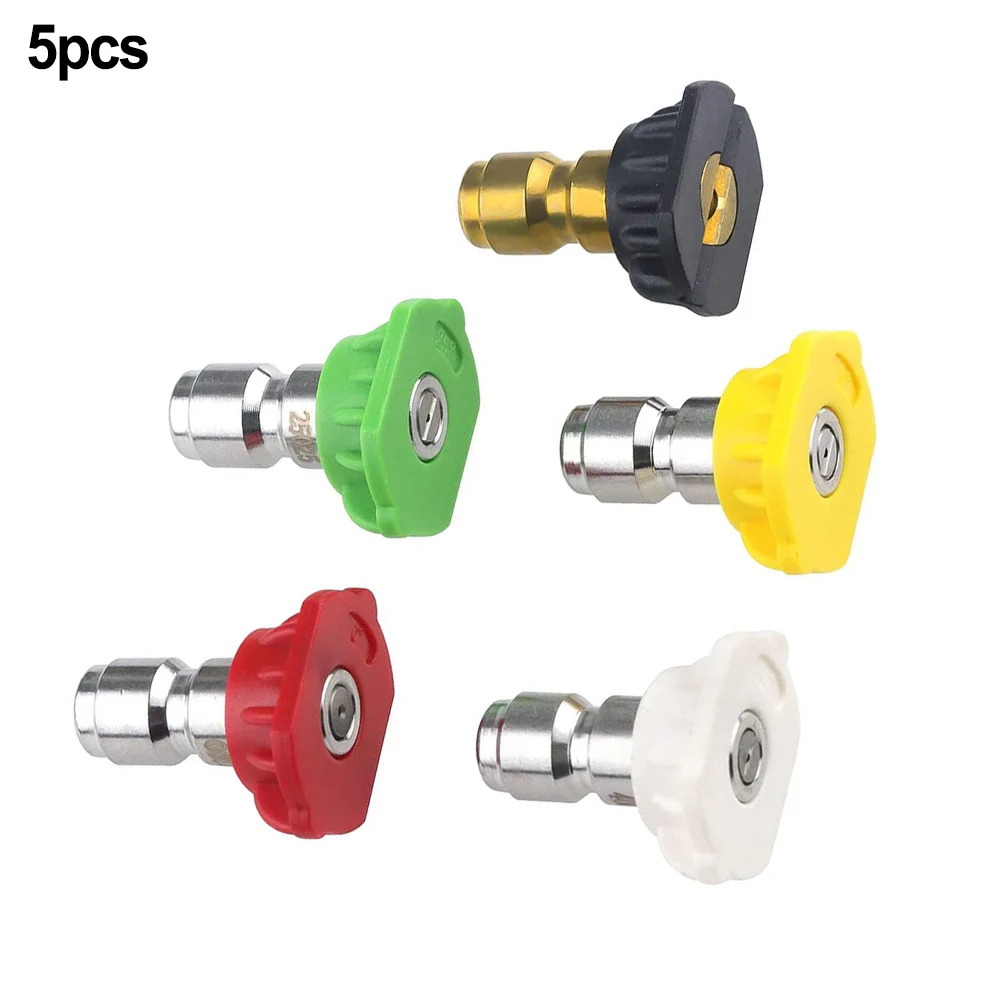 5pcs 1/4 Inch Quick Connect High Pressure Washer Gun Spray Nozzle Tips 4350/2175 Psi Cleaning Accessories Lance Car Cleaning
5pcs 1/4 Inch Quick Connect High Pressure Washer Gun Spray Nozzle Tips 4350/2175 Psi Cleaning Accessories Lance Car Cleaning
