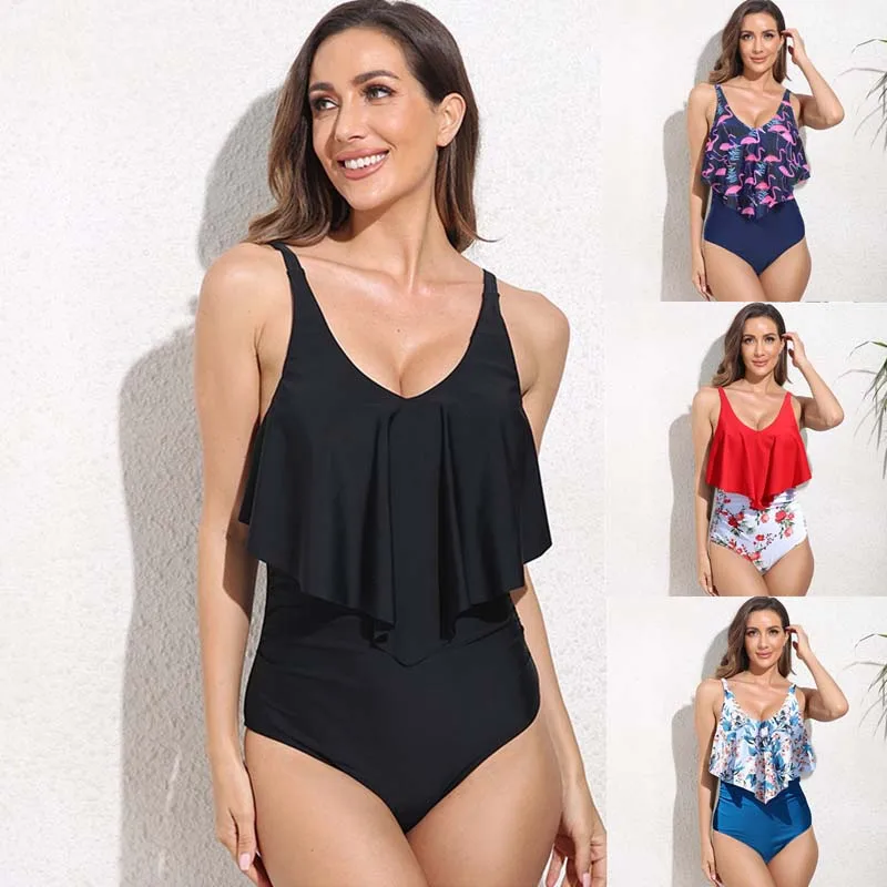 Women's Swimsuit 2022 New Lotus Leaf Print One-piece Swimsuit Multicolor Bikini Quick Dry Sexy Swimwear
Women's Swimsuit 2022 New Lotus Leaf Print One-piece Swimsuit Multicolor Bikini Quick Dry Sexy Swimwear