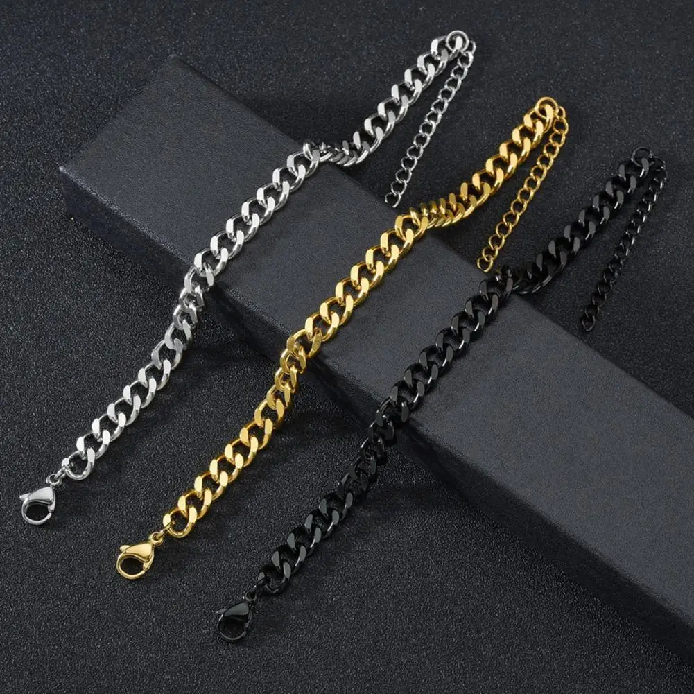 Men Bracelet Chain Plated Stainless Steel Hip Hop Geometric Cuban Link Bracelet Fashion Jewellery Classic Punk Male Jewelry 
Men Bracelet Chain Plated Stainless Steel Hip Hop Geometric Cuban Link Bracelet Fashion Jewellery Classic Punk Male Jewelry