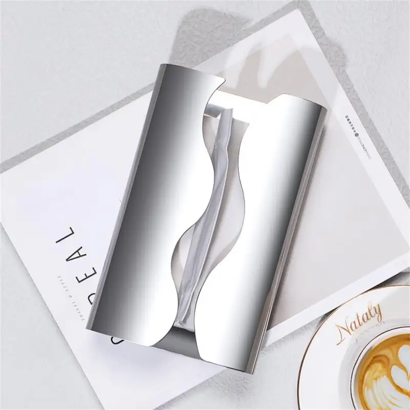 Desktop Tissue Box Creative Wide Mouth Design Light Luxury Style Curved Silver Silver Household Toilet Tissue Storage Box Curved
Desktop Tissue Box Creative Wide Mouth Design Light Luxury Style Curved Silver Silver Household Toilet Tissue Storage Box Curved