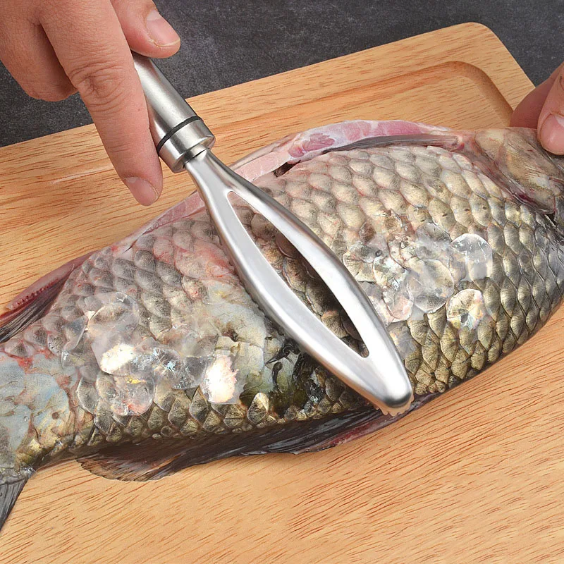 Stainless Steel Fish Scales Brush Fish Scale Remover with Sawtooth Easily Remove Fish Scales Cleaning Brush Scraper Kitchen Tool
Stainless Steel Fish Scales Brush Fish Scale Remover with Sawtooth Easily Remove Fish Scales Cleaning Brush Scraper Kitchen Tool