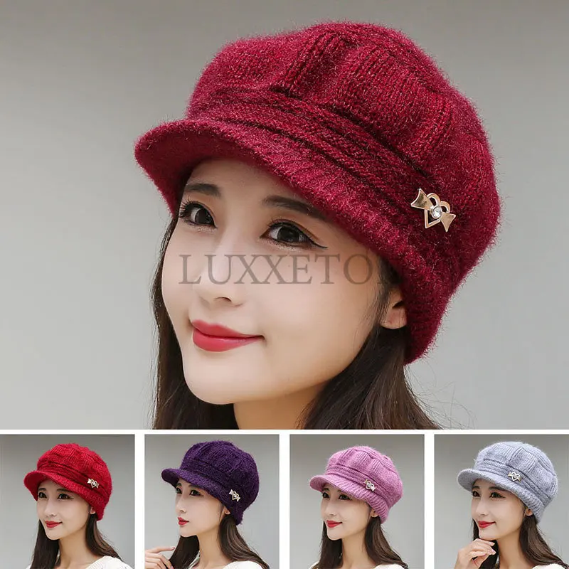 Ladies Winter Wool Hats Plus Velvet Thickening Middle-aged and Elderly Hats Outdoor Cold and Warm Knitted Hats with Brim Beanies
Ladies Winter Wool Hats Plus Velvet Thickening Middle-aged and Elderly Hats Outdoor Cold and Warm Knitted Hats with Brim Beanies