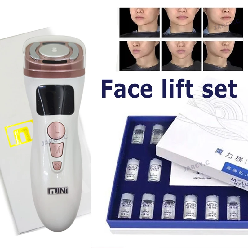 Машина для вырезания резьбы, абсорбирующий коллаген, набор для подтяжки лица, шелковая линия, радар, эссенция для резьбы, без иглы, Антивозрастная подтяжка лица 
Машина для вырезания резьбы, абсорбирующий коллаген, набор для подтяжки лица, шелковая линия, радар, эссенция для резьбы, без иглы, Антивозрастная подтяжка лица