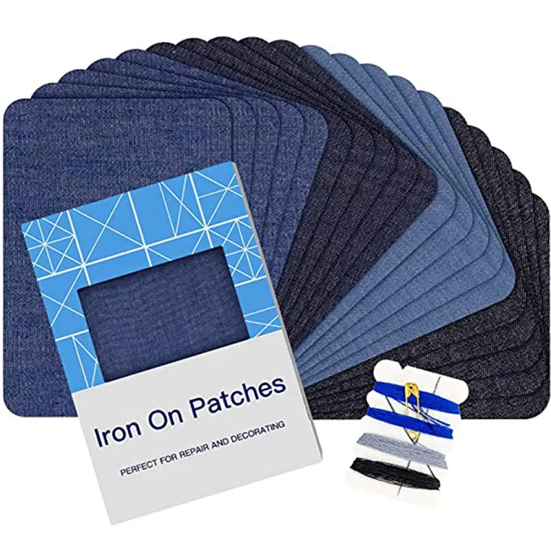 10/20Pcs Quality Denim Patch Iron on Jean Patches Self Adhesive Patches Clothing Repair Jeans Kit Jacket DIY Sewing Fabric Decor
10/20Pcs Quality Denim Patch Iron on Jean Patches Self Adhesive Patches Clothing Repair Jeans Kit Jacket DIY Sewing Fabric Decor