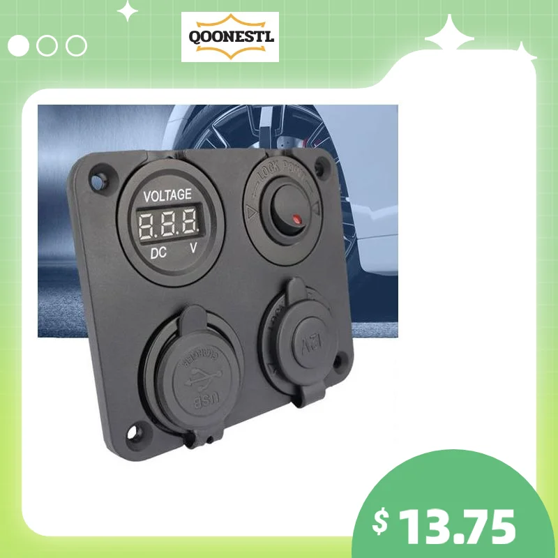 Dual USB Charger With ON-OFF Switch LED Voltmeter Cigar Lighter Socket For Car Boat Motocycle Marine RV Truck Camper Accessories
Dual USB Charger With ON-OFF Switch LED Voltmeter Cigar Lighter Socket For Car Boat Motocycle Marine RV Truck Camper Accessories