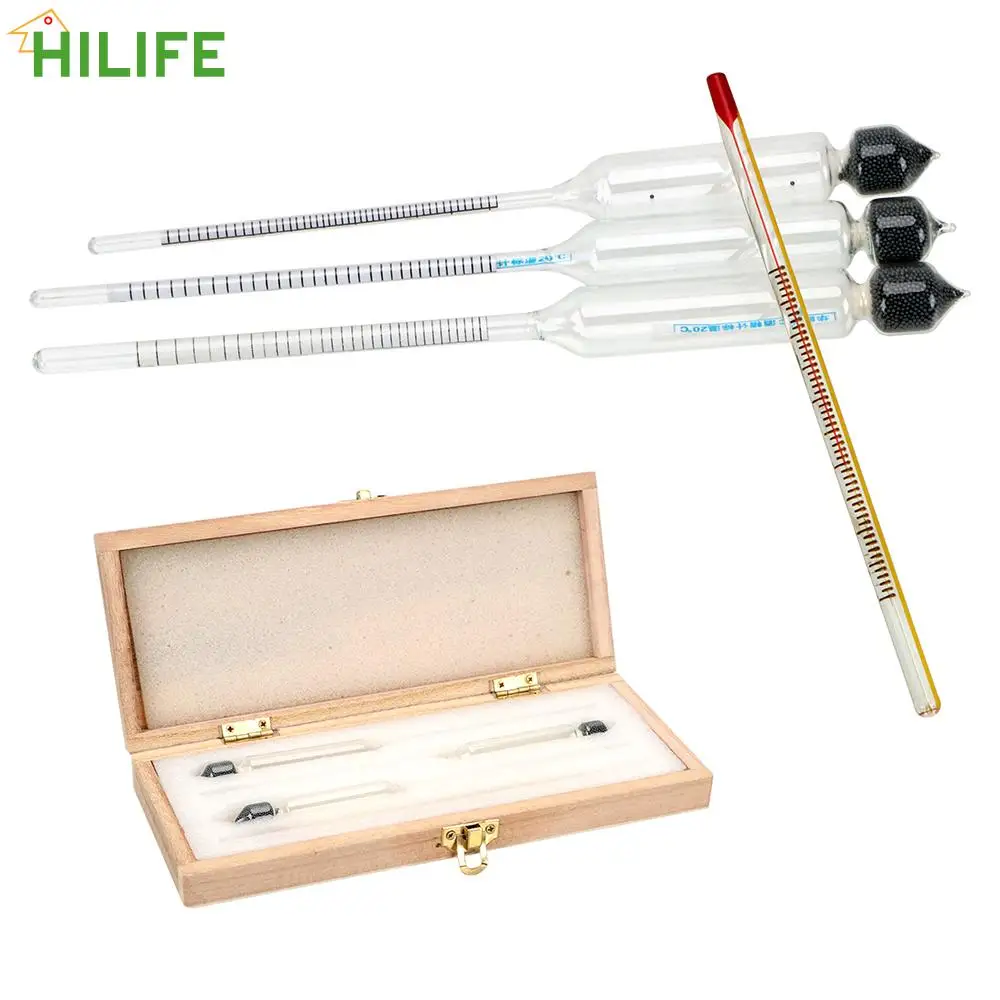 0-100% Alcoholometers 4 piece/set for Wine Alcohol Professional Breathalyzer Alcohol Tester Concentration Meter
0-100% Alcoholometers 4 piece/set for Wine Alcohol Professional Breathalyzer Alcohol Tester Concentration Meter
